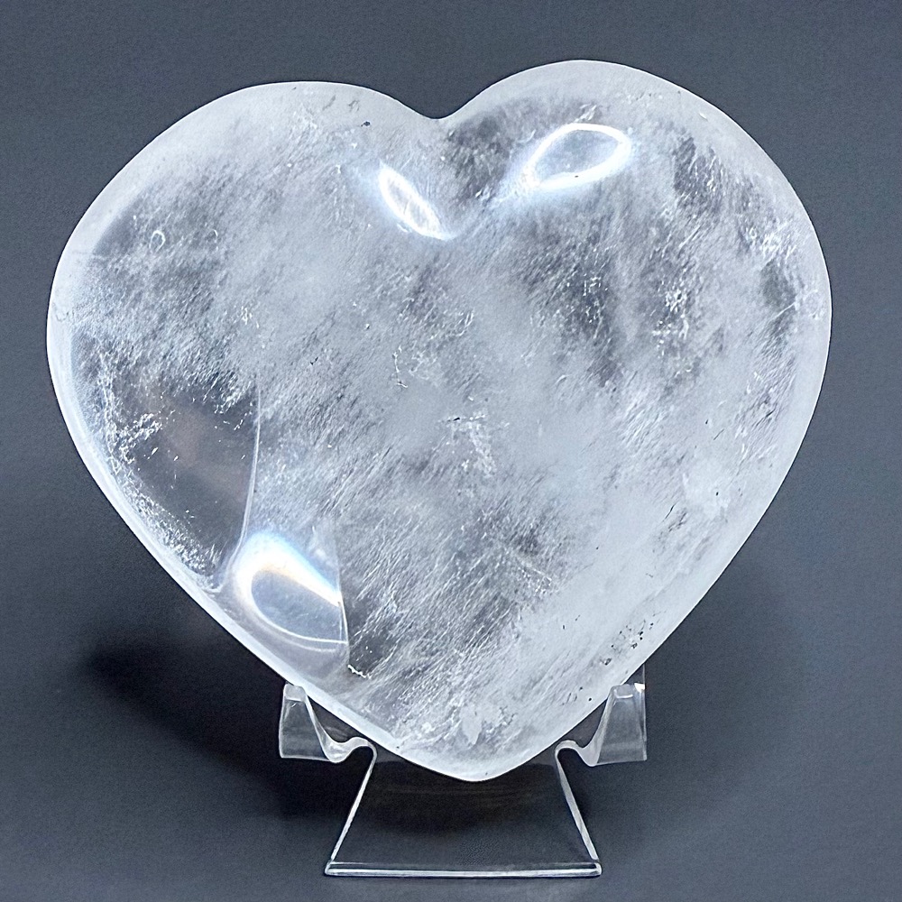 H514 Crystal Quartz Heart
