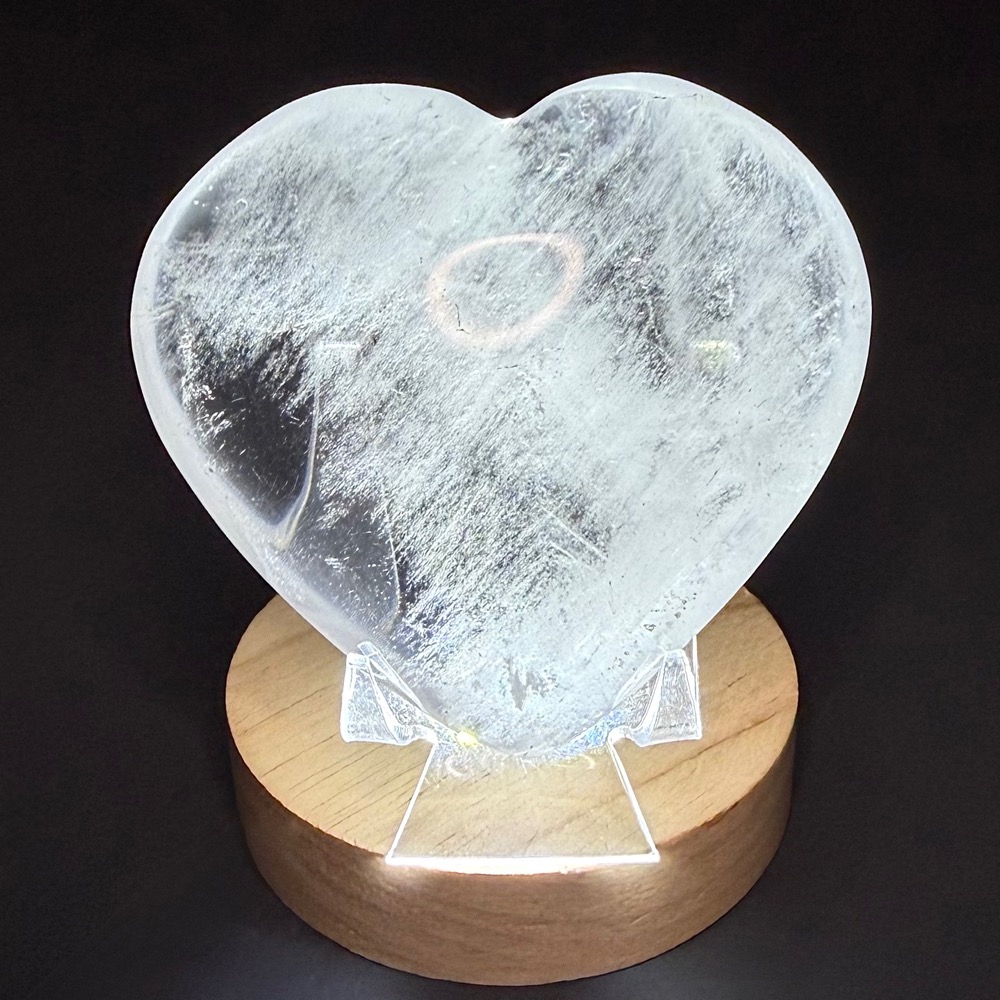H514 Crystal Quartz Heart