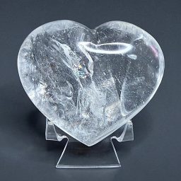 H607 Clear Quartz Heart