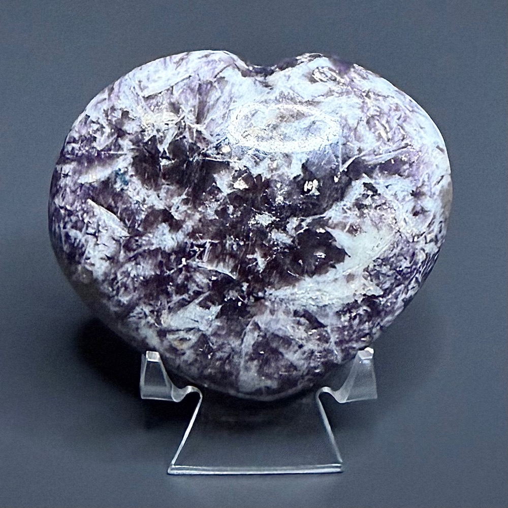 H612 Lepidolite Heart
