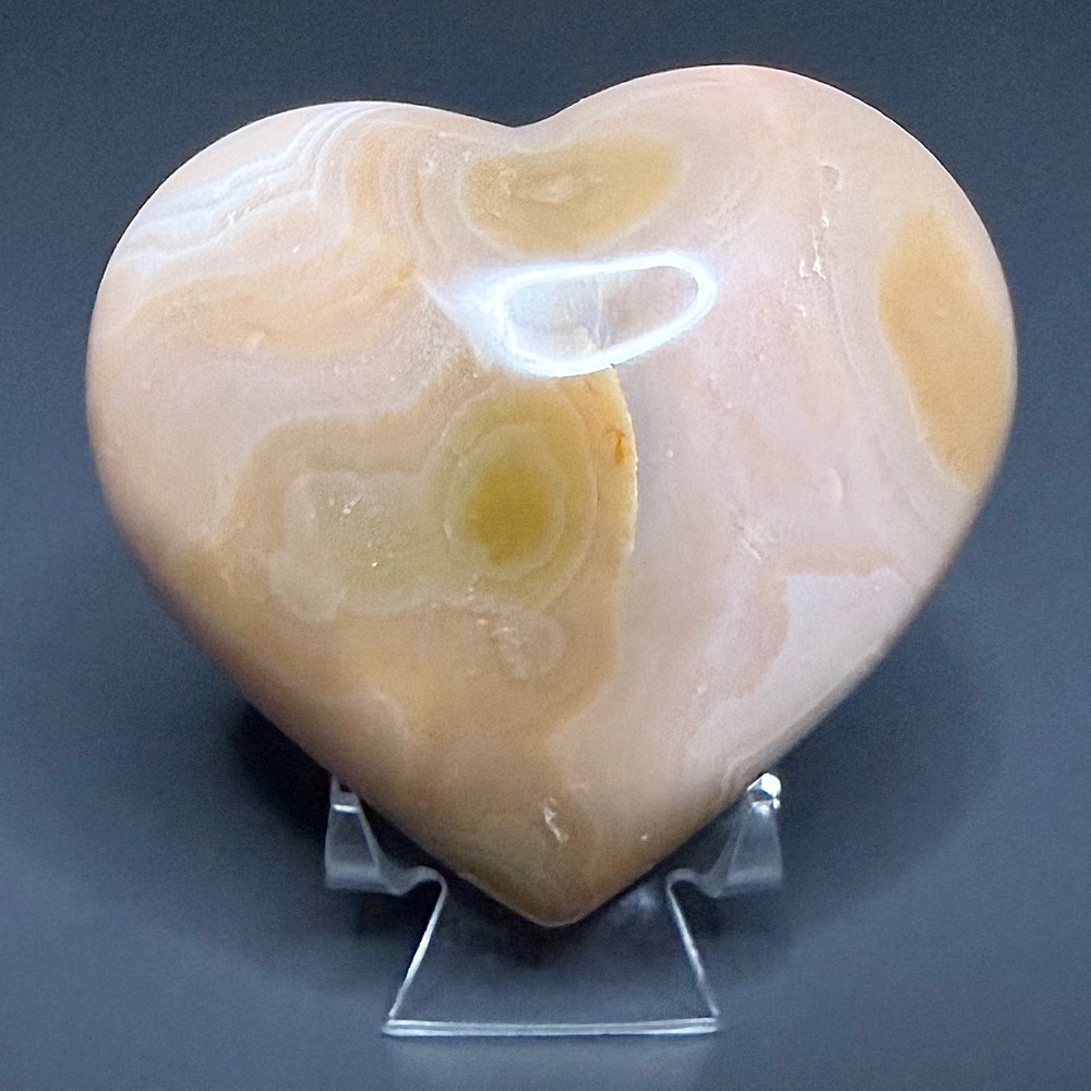 H614 Madagascar Agate Heart