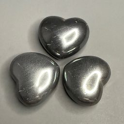 H616 Hematite Heart