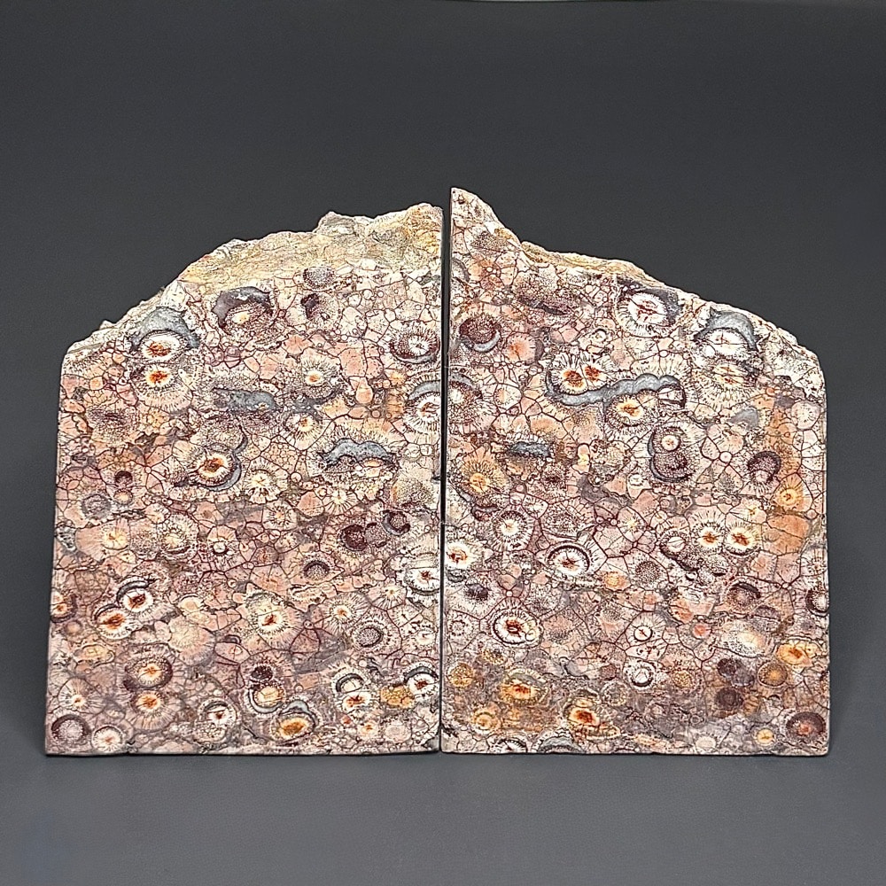 BK410 Birdseye Rhyolite Bookends