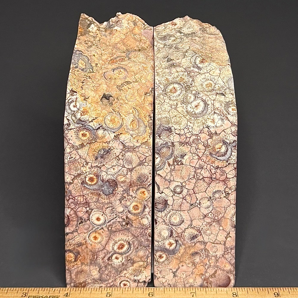 BK410 Birdseye Rhyolite Bookends