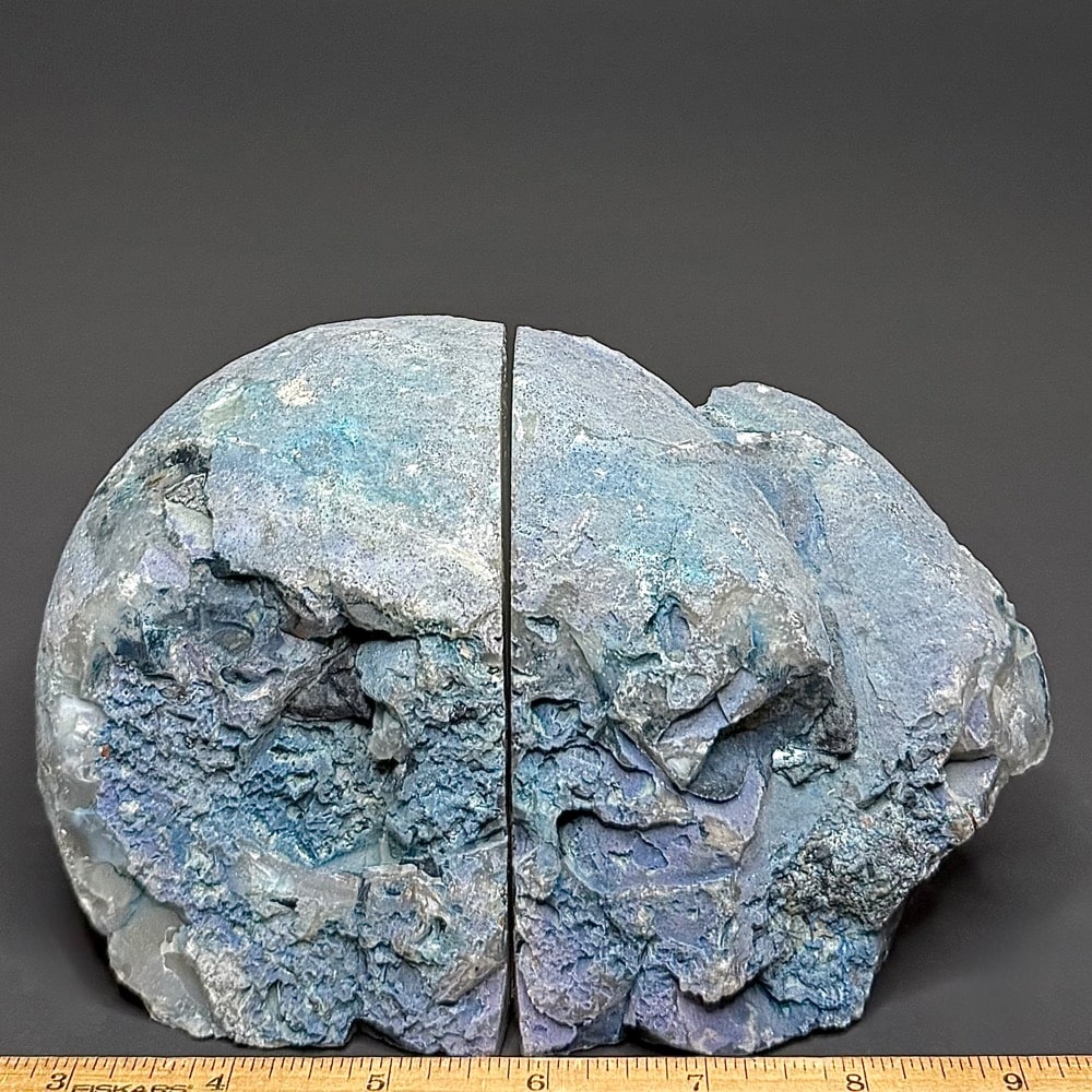 BK811 Teal Brazilian Agate Bookends - Image 2