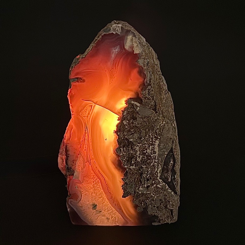 LT209 Brazilian Agate Lamp. - Image 2
