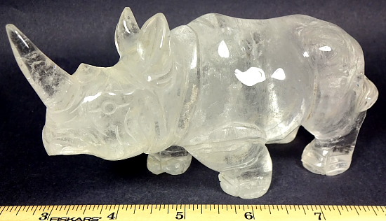 Crystal Quartz Rhinoceros