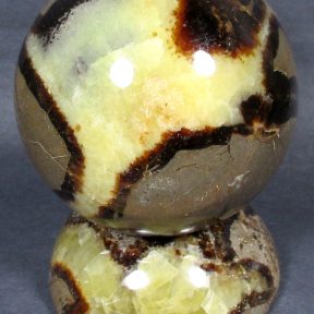 Septarian Sphere with Stand