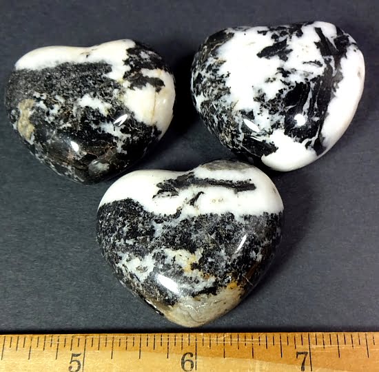 heart made from Zebra Marble