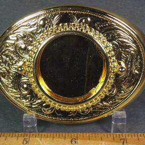 Gold plated belt buckle