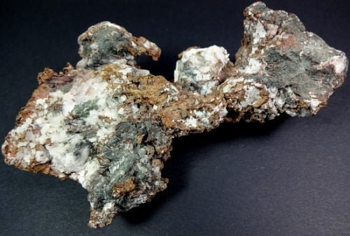 natural Copper and Calcite from New York