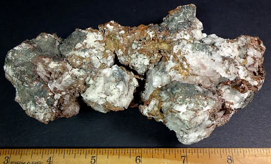 natural Copper and Calcite from New York