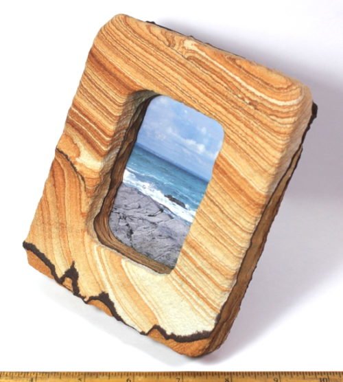 Picture Sandstone with a center picture holder from Arizona