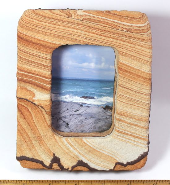 Picture Sandstone with a center picture holder from Arizona