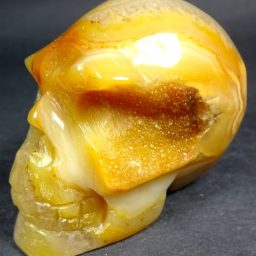 SK100 Brazilian Agate Skull