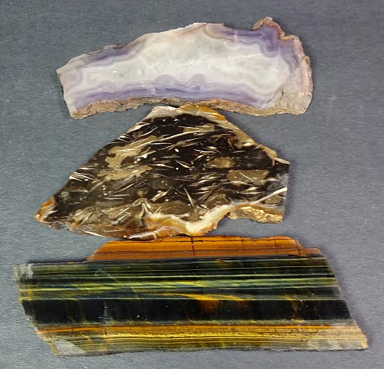 SL205 Purple Passion, Petrified Wood and Tiger Eye The Rock Shed