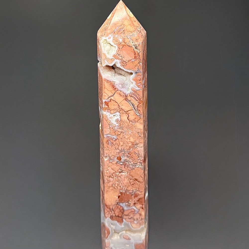 PR302 Cotton Candy Jasper Obelisk