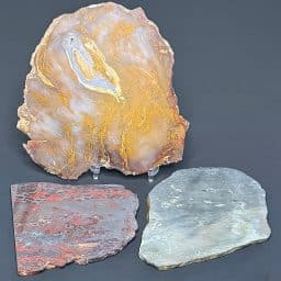 SL203 Jasper, Duncan Hematite, Agatized Yellow Jasper Set of 3