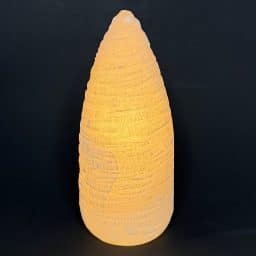 Selenite Cone Lamp