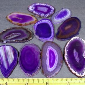 Small Purple Brazilian Agate Slabs