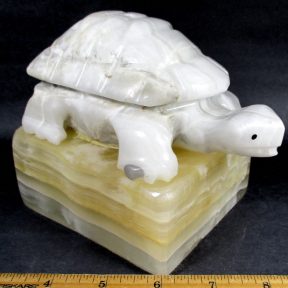 Onyx Turtle Lamp