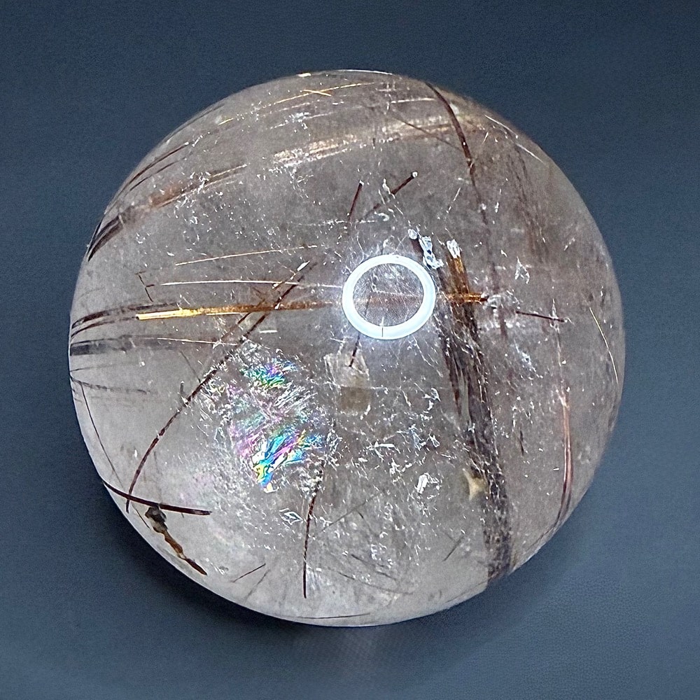 Gal714 RUTILATED QUARTZ SPHERE