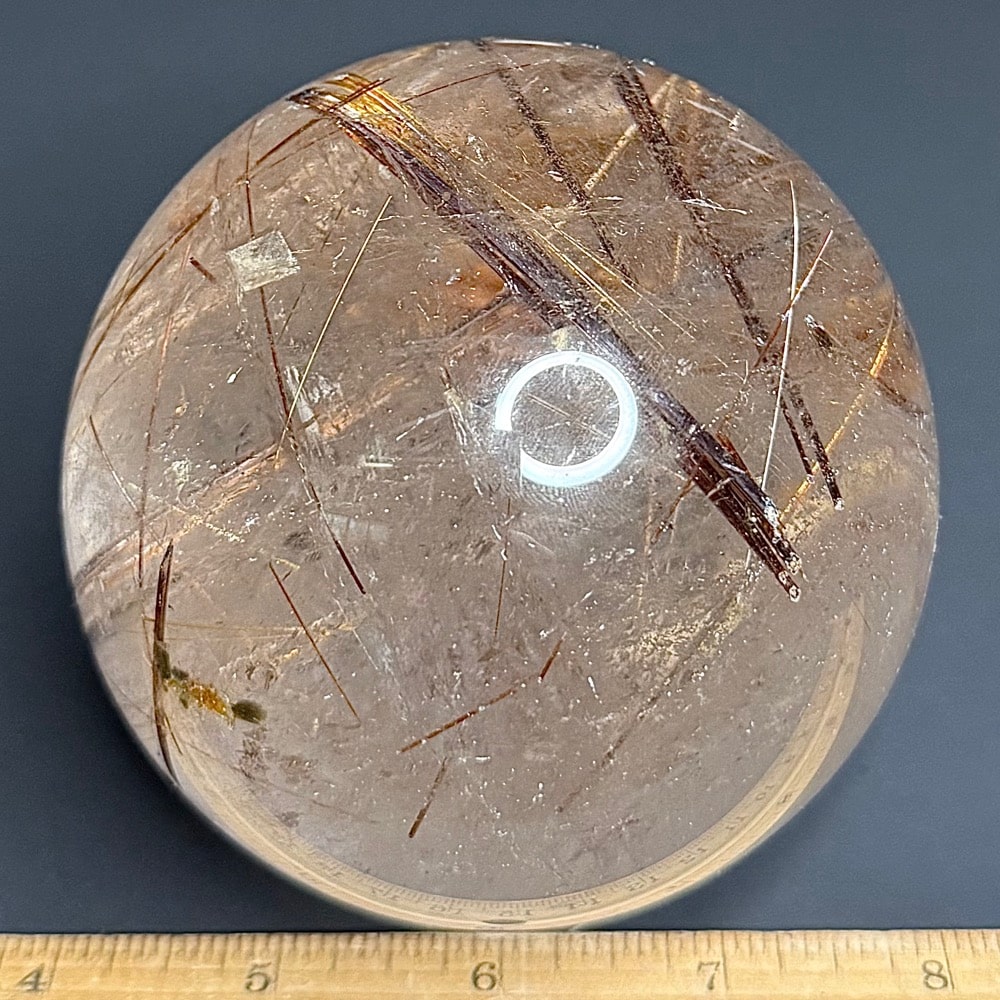 Gal714 RUTILATED QUARTZ SPHERE - Image 4