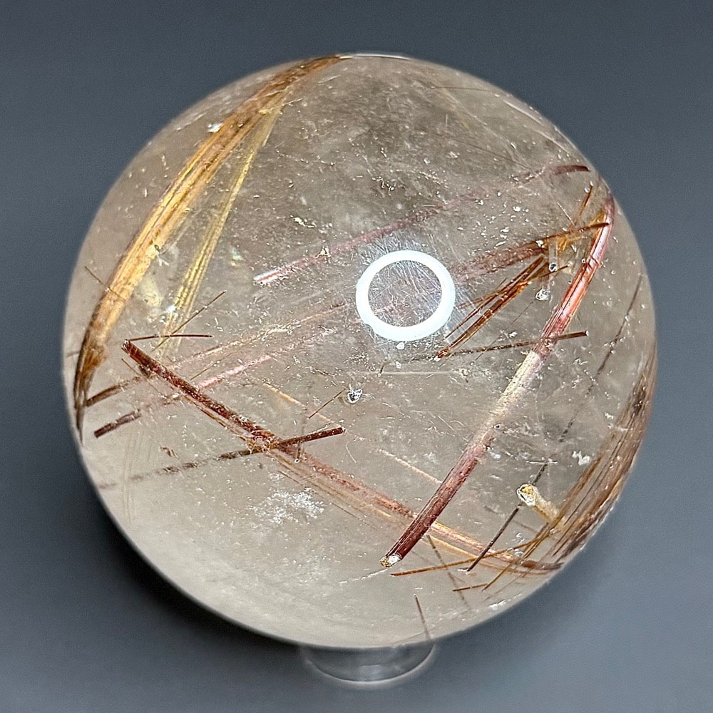 Gal714 RUTILATED QUARTZ SPHERE - Image 5
