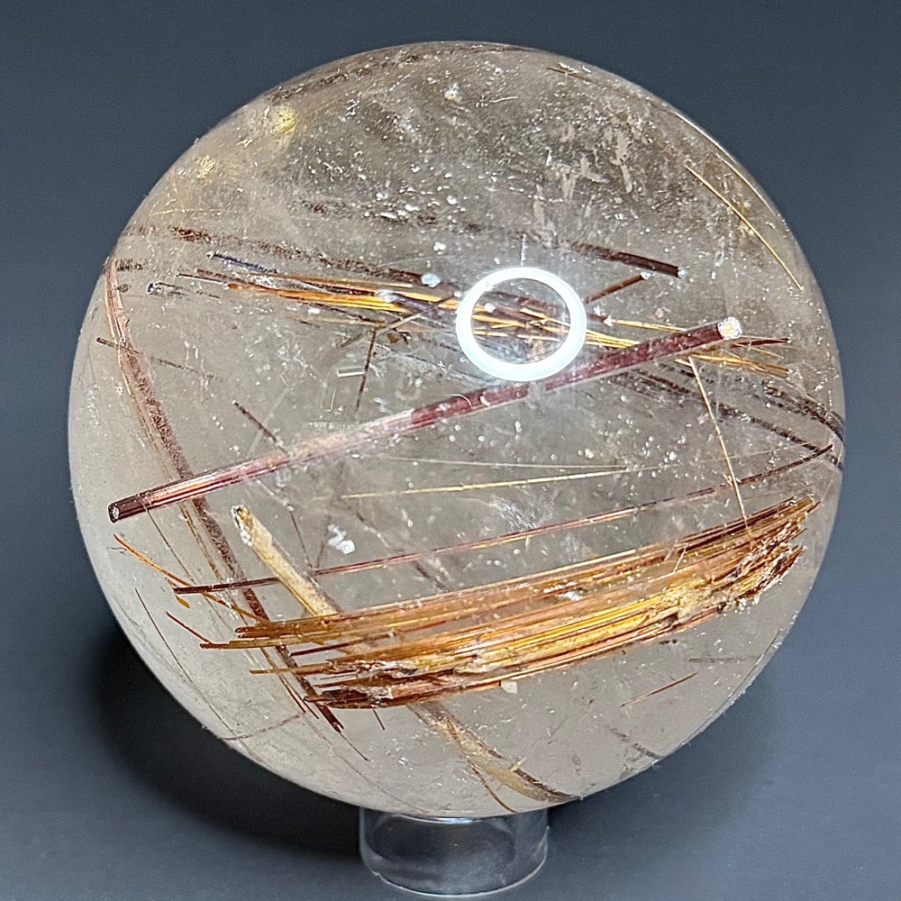 Gal714 RUTILATED QUARTZ SPHERE - Image 6