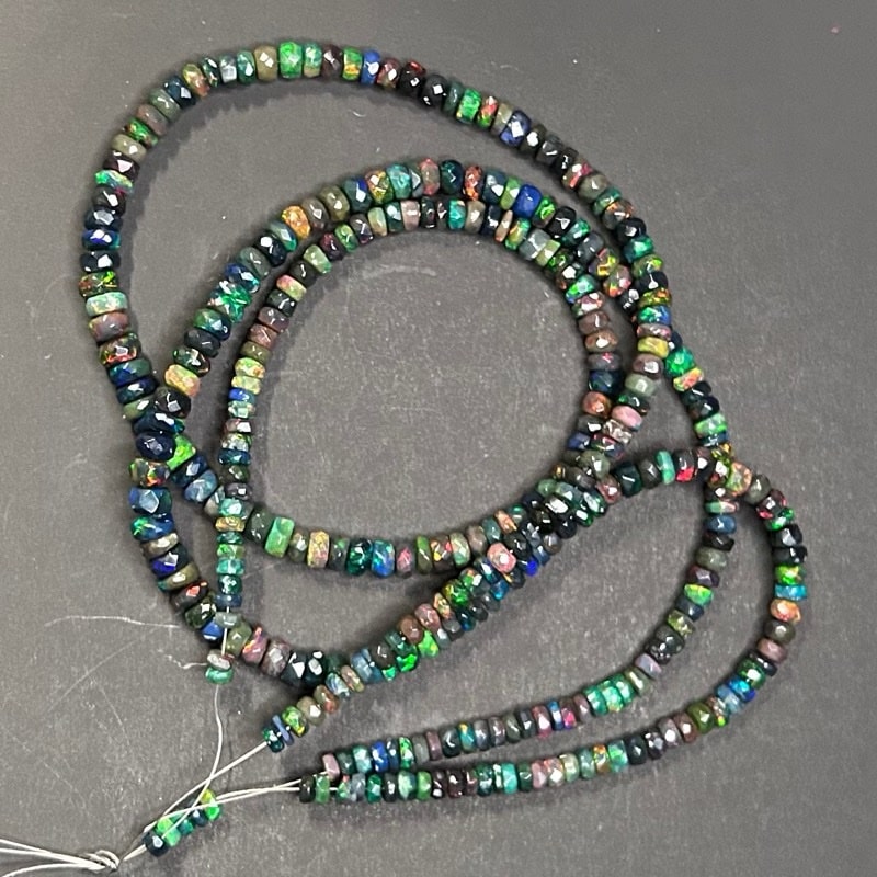 B106 Black Opal Faceted Beads - Image 2