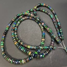 B106 Black Opal Faceted Beads