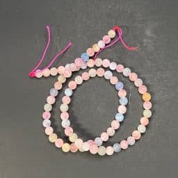 B305 Morganite Heliodore Aquamarine Round Beads